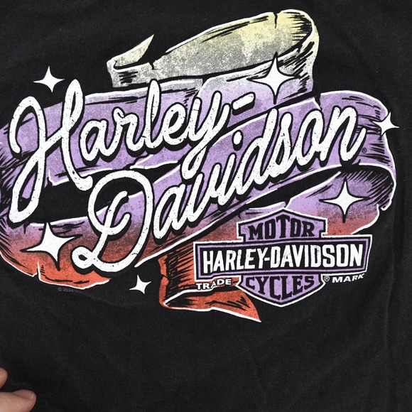 Harley-Davidson Shirt Womens Large Republic Texas Motorcycle Biker 2024 Tee - Picture 8 of 12